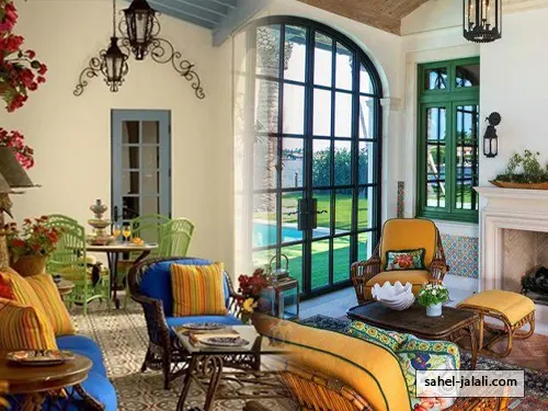 طراحی داخلی در مشهد 10 چیدمان داخلی مدیترانه ای